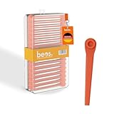 BEOS 100x Premium Ersatzmesser-Set für Gardena Rasentrimmer – Kunststoffmesser kompatibel mit Gardena AccuCut, Comfort Cut Li18/23R & LI18/23RO, EasyCut Li 18/23R, Turbotrimmer AccuCut 400 LI & 450LI