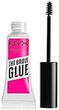 NYX Professional Makeup Brow Glue, Instant Brow Styler, Für Augenbrauen wie laminiert, Transparent