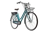 Adore Alu E-City-Bike Damen 28'' Cantaloupe blau Frontmotor...