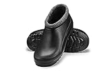 ESTRO Gummistiefel Gefüttert Herren Clogs - Regenstiefel Herren Gefütterte Gummistiefel Herren Winter Gummistiefel Herren Regenschuhe K042 (43 EU, Schwarz)