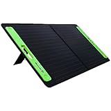 Topsolar 100 W faltbares tragbares Solarpanel-Ladegerät-Set für tragbare Stromerzeuger, Handys, Kameralampe, 12 V Akku Auto, Boot, Wohnmobil, Batterie (Dual-USB-Anschlüsse und 19/14,4 DC-Ausgang)