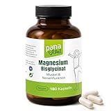 PanaVital Magnesium Bisglycinat – 300 mg elementares Magnesium pro Tagesdosis – hoch bioverfügbar & gut verträglich – vegan, laborgeprüft, ohne Zusätze – 180 Kapseln für 2 Monate