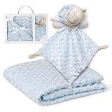 Interbaby PD001-01 Babydecke mit blauem doudou Bear, blau, 0.72 kg