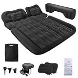 FORMIZON SUV Aufblasbare Matratze, 180 * 140cm Auto Luftmatratze, Aufblasbare Matratze Kofferraum mit Luftpumpe und 2 Kissen, Tragbare Doppelseitige Dickere Auto Bett für Reisen Camping Outdoor