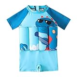 KMKM Baby Mädchen Float Suit, Kinder Bojen-Badeanzug mit Herz-Motiv, Badeanzug mit Schwimmhilfe, Training Swimwear Bojenanzüge für Strand Baden Kleinkind/Kinder