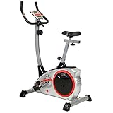 Christopeit Sport Fahrrad-Heimtrainer AL 1 Silber - 8-Stufig, bis 150kg Gewicht, 9kg Magnet-Bremssystem, LCD-Display