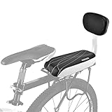 auvstar Kinderfahrradsitz, Fahrrad Rücksitz Zubehör, Fahrrad Kinder Seat mit Rückenlehne,Weicher Thick Sponge Backrest Komfortabel,Sicherheit Fahrrad-Zubehör für Outdoor für Kinder Oder Erwachsene.