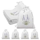 20 Stück Lavendelsäckchen Leer zum Befüllen,Lavendelbeutel mit Kordelzug, Lavendel Duftsäckchen Kleiderschrank, Leere Lavendelsäckchen zum Befüllen, Lavendelblüten Getrocknet für Schmuck Gewürze