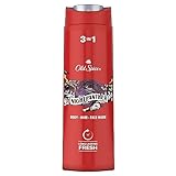 Old Spice Night Panther Duschgel und Shampoo Für Männer 400 ml, 3-in-1 Körper-Haar-Gesichtsreinigung, Lang Anhaltend Frisch