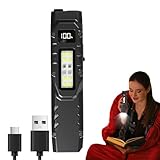 Schlanke Taschenlampen, Taschenlampen | USB wiederaufladbare tragbare Taschenlampe mit Stiftclip | Tragbare externe LED-Arbeitsleuchte mit Digitalanzeige zum Laufen bei Nacht