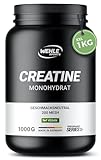 Creatin Monohydrat 1kg Pulver reines Kreatin mikronisierter Qualität Mesh 200 - optimal hochdosiert 100% vegan - Wehle Sports