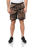 Reebok Herren Hoopwear Transition All-Over-Print Shorts, Utility Braun, Groß