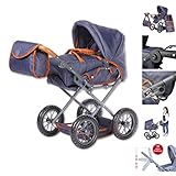 KNORRTOYS.COM 63130 Knorrtoys 63130-Puppenwagen Ruby-Dark Blue Puppenwagen, 51 x 37 x 64 cm