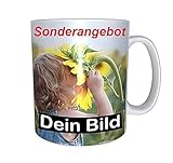 online-hut® Porzellan Tasse zum selber individuell Gestalten/Personalisierbar mit eigenem Foto, Text und Schrift/Fototasse/Werbetasse/zum bedrucken/Motivtasse/Firmentasse/mit Logo