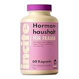 Incite Nutrition Hormone Balance Komplex für Frauen. 60 Kapseln. Agnus Castus (Mönchspfeffer) Supplement für Frauen mit Ingwer- und Safran-Extrakt. Zur Unterstützung bei PMS & Menopause. Vegetarisch