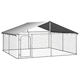 vidaXL Outdoor Hundezwinger Dach 300x300x150cm Hundekäfig...