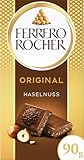 Ferrero Rocher Tafel - Original Milchschokolade mit Haselnuss – 1 x 90 g Schokoladentafel (Packung mit 9)