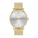 Tom Tailor Armbanduhr mit Metallband für Damen, Silber, wasserdichte 3 bar, Geschenkidee, kommt in Uhren Geschenkbox, 2100512