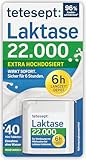 tetesept Laktase 22.000 – 1 x 40 Mini-Tabletten mit Sofortwirkung und 6h Langzeit-Depot – Laktase-Enzym zur Unterstützung der Laktoseverdauung – Nahrungsergänzung bei Laktoseintoleranz – vegetarisch