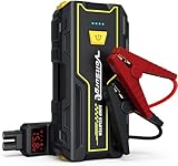 VoltSurge Starthilfe Powerbank, 3000A Spitzstrom, Auto Starthilfe Powerbank für 12V Jump Starter (7,0L Benzin Oder 5,5L Diesel), Starter Powerbank mit LED Taschenlampe