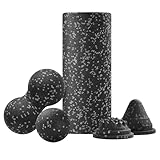 Faszienrolle – Schaumstoff 37x15cm | Tiefengewebsmassage | Fitnessrolle Zum Muskeltraining Erholung Stretching Physiotherapie Heimstudio Täglich Entspannung