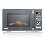 Toshiba MW3-AG25PFI(MG) Mikrowellen mit Grill 25L 3-in-1 Mikrowellenherd mit Origin-Inverter 900W Chef-Abtauung Mikrowelle Grill Kombi 10 Leistungsstufen 7 Automatikprogrammen Einfacher Reinigung Grau