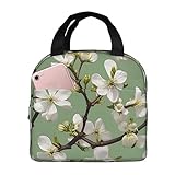 YINGD Dogwood Blossoms Lunchtasche für Damen und Herren, isolierte Lunchbox, klein, auslaufsicher, kühlende Lebensmittel, ORHM413
