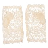 Toddmomy 3 Paare Sonnenschutzhandschuhe Stickerei elegant Hochzeit Frauen Handschuhe Brauthandschuhe Weiß Blumenhandschuhe damen Spitzenhandschuhe Damenhandschuhe Polyester (Polyesterfaser)