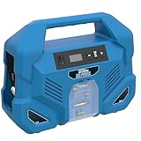 Güde Kompressor Airpower Dual Drive 12/230V/5-tlg. (150 W, max. 8 bar, 20 l/min eff. Liefermenge, öl- und wartungsfrei, 12 Volt & 230 Volt Anschluss, LCD-Display, 0,6 m Druckluftschlauch & Zubehör)