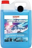 SONAX AntiFrost+KlarSicht Citrus Gebrauchsfertig bis -18°C (5 Liter) schneller, schlierenfreier und effektiver Scheibenreiniger für den Winter, Blau | Art-Nr. 01345000