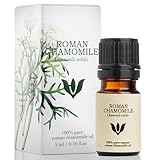 SANICULA Römische Kamillenöl - 100% reines Kamillan Ätherisches Öl, 5 ml Bio Kamillenöl | Natürlich destilliertes Römisches Kamillenöl | Massage Öle Körper | Kamillen Duftöl für Kerzenherstellung