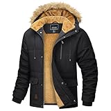 MAGCOMSEN Herren Warme Parka Jacke Gefüttert Winter...