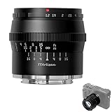 TTARTISAN 50mm F1.2 Objektiv APS-C MF für Fuji X Mount Kameras X-A1 X-A10 X-M1 X-M2 X-H1 X-T1 X-T10 X-T2 X-T20 X-T3 X-T4 X- T100 X-T200 X-T30 X-PR01 XS10 und mehr.(schwarz)