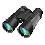 25X60 Fernglas HD Kompakt Fernglas Erwachsene Wasserdicht 60mm Großes Okular Ferngläser FMC-Linse Feldstecher für Erwachsene Vogelbeobachtung Reisen Jagd Konzert Sport im Freien (Black)