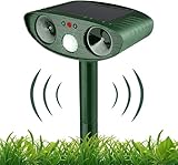Katzenschreck Ultraschall,Upgrade 2025 Solar Tiervertreiber Katzenabwehr,Ultraschall Abwehrmittel Hundeschreck Marderschreck mit Bewegungsmelder für Katzen, Hunde, Mäuse,Vögel, Marder