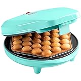 Bestron Bubble-Waffeleisen, Waffelmaker für Bubble Waffeln zum Befüllen mit Eis, Schokolade oder Obst, mit Backampel & Antihaftbeschichtung, 700 Watt, Farbe: Mint