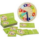 Muteitt Uhr Zum Lernen Für Kinder, Unterrichtszeit, Montessori-Spielzeug Für Kleinkinder, Lernuhr, Frühes Lernen, Pädagogisches Spielzeug, Geschenk Für Kleinkinder