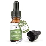 NeoOrganic® Bio Zypressenöl (Cupressus sempervirens) – auch Mittelmeer-Zypresse - 100% natureines ätherisches Öl aus Frankreich - für Haut, Gesicht, Massage u. Haarentfernung - 10ml