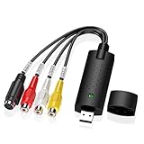 VHS digitalisieren gerät USB 2.0 Video Grabber Hi8 VHS zu DVD Videoaufnahme, Audio- und Videodigitalisierung, VHS zu USB Konverter Für Windows XP 10/8/7