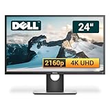 Dell P2415Q 24 Zoll Business Computer Monitor, Desktop Gaming Monitor, 4K UHD (DisplayPort - HDMI - USB-HUB - VESA), PC Bildschirm, schwarz/Silber (Generalüberholt)