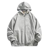 ROLAQDK Kapuzenpullover Herren Oversize Herbst und Winter Herren Pullover Reversible Cardigan Wendbare Strickjacke Lockerer Freizeitpullover Herrenoberteil Jacke Hoodie Herren Reißverschluss