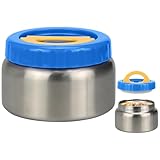 KOOOGEAR Thermobehälter für Essen 250ml/350ml Edelstahl Warmhaltebebehälter,Tragbarer Thermo Lunchbox,Thermobecher Essen Auslaufsicher,Thermo Lunchbox für Kinder,Erwachsene (Blau, 250ml)