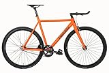 FabricBike Light - Fixed Gear Fahrrad, Single Speed Fixie Starre Nabe, Aluminium Rahmen und Gabel, Räder 28', 4 Farben, 3 Größen, 9.45 kg (Größe M) (M-54cm, Light Army Orange)