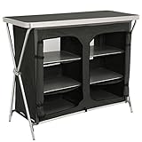 CampFeuer Campingschrank faltbar | 110 cm x 47 cm x 90 cm | Campingküche mit 2 Reißverschluss Öffnungen | Camping Regal mit Aluminiumgestell, Campingschrank klappbar, Camping Küche, Camping Möbel