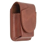 Saluaqui Leichtere Beutel mit Weicher Auskleidung und Magnetschnalle | PU Leder Anti-Kratzer Leichter Taillengehäuse | Tragbarer Gürtelschlaufe Leichterhalter für den Außengebrauch - Brown (Brown)