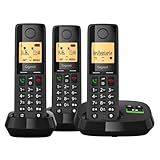 Gigaset Pure 320A Trio - Schnurloses DECT-Telefon mit Anrufbeantworter - mit Call-Block-Taste und Freisprechfunktion - 100 Kontakten, schwarz [Kompatibel in DE, IT, FR, NL, BE, Che, AUT]