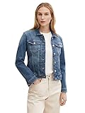 TOM TAILOR Damen Jeansjacke aus Bio-Baumwolle