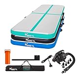 KM KM Fit Turnmatte Aufblasbar Airtrack Gymnastikmatte 3M...