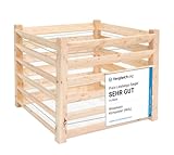 WESTMANN Holz Komposter | Kompostbehälter 100x100x80 cm | Kompostsilo & Holzkomposter - 1040 Liter Fassungsvermögen