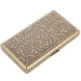 Healvian Klassisches Retro Zigarettenetui Schlankes Leichtes Tragbares mit Robustem Verschluss Stoßfest und Feuchtigkeitsbeständig für Damen und Herren